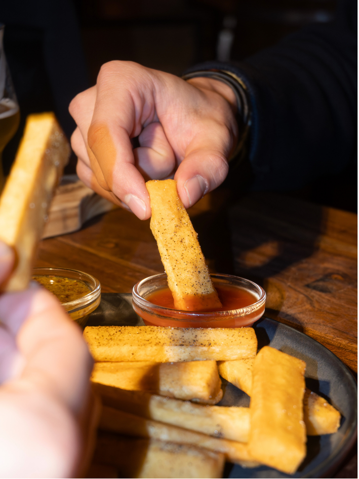 Les panisses, la frite niçoise au pois chiche Gusta Nissa
