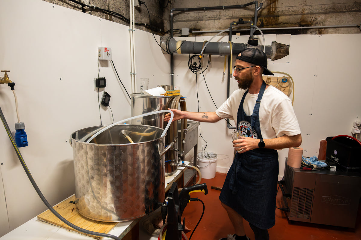 La visite de la microbrasserie