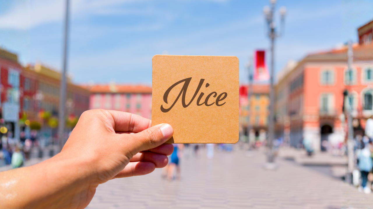 Woman exploring Nice old town during bachelorette weekend